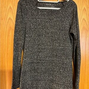 Eddie Bauer Gray Fitted Long Sleeve Tunic